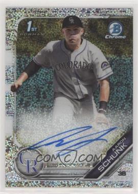 2019 Bowman Draft - Chrome Draft Pick Autographs - Sparkles Refractor #CDA-AS - Aaron Schunk /71