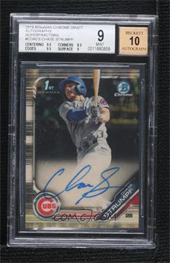 2019 Bowman Draft - Chrome Draft Pick Autographs - Superfractor #CDA-CS - Chase Strumpf /1 [BGS 9 MINT]