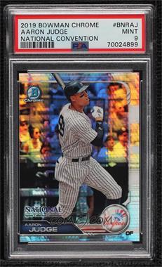 2019 Bowman National Convention - Wrapper Redemption Chrome Refractors #BNR-AJ - Aaron Judge [PSA 9 MINT]