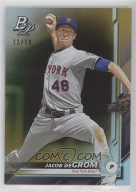 2019 Bowman Platinum - Wal-Mart [Base] - Gold Foil #52 - Jacob deGrom /50 [EX to NM]