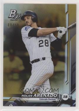 2019 Bowman Platinum - Wal-Mart [Base] - Gold Foil #83 - Nolan Arenado /50