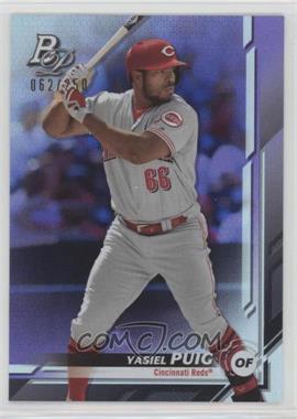 2019 Bowman Platinum - Wal-Mart [Base] - Purple Foil #81 - Yasiel Puig /250