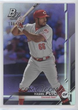 2019 Bowman Platinum - Wal-Mart [Base] - Purple Foil #81 - Yasiel Puig /250