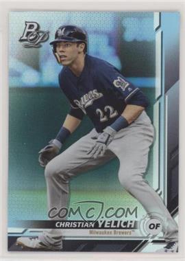 2019 Bowman Platinum - Wal-Mart [Base] - Sky Blue Foil #22 - Base - Christian Yelich