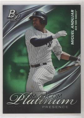 2019 Bowman Platinum - Wal-Mart Platinum Presence - Green Foil #PP-12 - Miguel Andujar /99