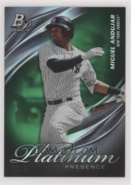 2019 Bowman Platinum - Wal-Mart Platinum Presence - Green Foil #PP-12 - Miguel Andujar /99