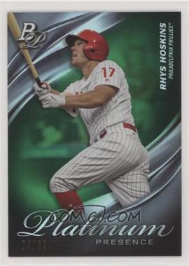 2019 Bowman Platinum - Wal-Mart Platinum Presence - Green Foil #PP-16 - Rhys Hoskins /99