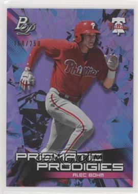 2019 Bowman Platinum - Wal-Mart Prismatic Prodigies - Purple Refractor #PPP-13 - Alec Bohm /250