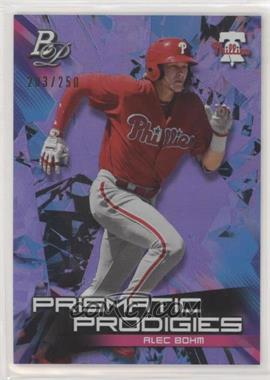 2019 Bowman Platinum - Wal-Mart Prismatic Prodigies - Purple Refractor #PPP-13 - Alec Bohm /250