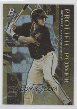 2019 Bowman Platinum - Wal-Mart Prolific Power #POW-7 - Joey Bart