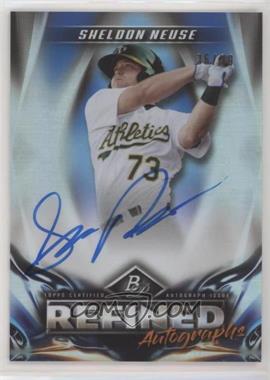 2019 Bowman Platinum - Wal-Mart Refined Autographs - Blue Foil #RA-SN - Sheldon Neuse /99