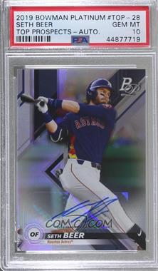 2019 Bowman Platinum - Wal-Mart Top Prospects - Autographs #TOP-28 - Seth Beer [PSA 10 GEM MT]