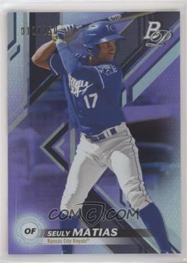 2019 Bowman Platinum - Wal-Mart Top Prospects - Purple Foil #TOP-12 - Seuly Matias /250 [EX to NM]