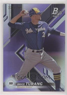 2019 Bowman Platinum - Wal-Mart Top Prospects - Purple Foil #TOP-61 - Brice Turang /250