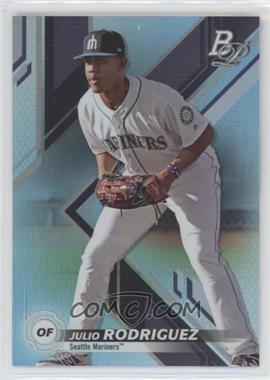 2019 Bowman Platinum - Wal-Mart Top Prospects - Sky Blue Foil #TOP-63 - Julio Rodriguez