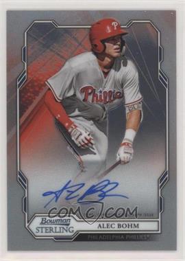 2019 Bowman Sterling - Prospect Autographs #BSPA-ABO - Alec Bohm