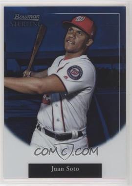 2019 Bowman Sterling - Sterling Retrospect - Blue Refractor #SR-JS - Juan Soto /25