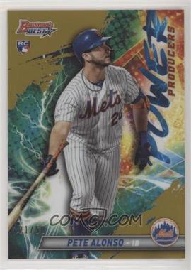 2019 Bowman's Best - Power Producers - Gold Refractor #PP-PA - Pete Alonso /50