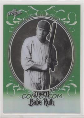 2019 Leaf Babe Ruth Collection - [Base] - Green #05 - Babe Ruth /10