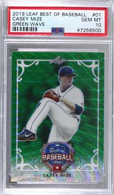 2019 Leaf Best of Baseball - [Base] - Green Wave #BB-01 - Casey Mize /5 [PSA 10 GEM MT]