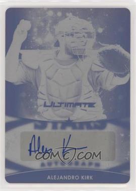 2019 Leaf Ultimate - Future Stars Autographs - Printing Plate Black #FS-AK1 - Alejandro Kirk /1