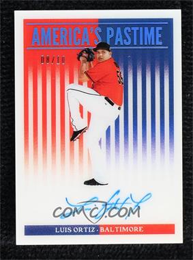 2019 Panini Chronicles - America's Pastime - Holo Silver #AP-LO - Luis Ortiz /10