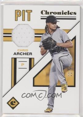 2019 Panini Chronicles - Chronicles Swatches - Gold #CS-CA - Chris Archer /99