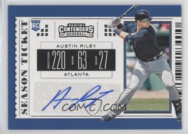 2019 Panini Chronicles - Contenders Season Tickets #27 - Austin Riley