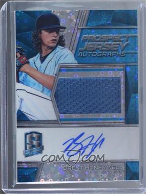 2019 Panini Chronicles - Spectra Prospect Jersey Autographs - Neon Blue #PJA-BH - Brent Honeywell /49