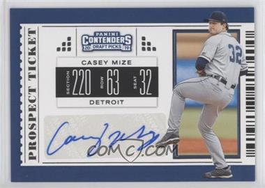 2019 Panini Contenders Draft Picks - Prospect Ticket Autographs #4 - Casey Mize