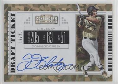 2019 Panini Contenders Draft Picks - RPS Draft Ticket Autographs - Cracked Ice Ticket #14.1 - JJ Bleday (Barcode Fully Visible) /23