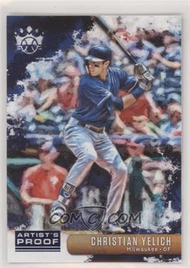 2019 Panini Diamond Kings - [Base] - Artist Proof Blue #138 - Short Print - Christian Yelich