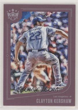 2019 Panini Diamond Kings - [Base] - Plum Framed #142 - Short Print - Clayton Kershaw