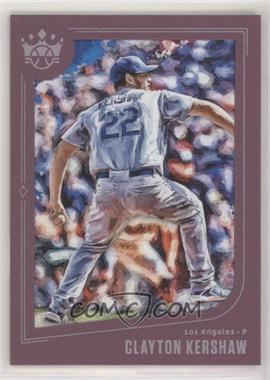 2019 Panini Diamond Kings - [Base] - Plum Framed #142 - Short Print - Clayton Kershaw