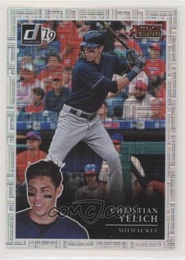 2019 Panini Donruss - Action All-Stars - Vector #AA13 - Christian Yelich