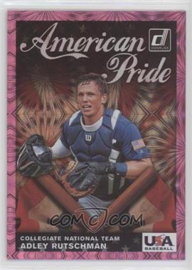 2019 Panini Donruss - American Pride - Pink Firework #AP15 - Adley Rutschman