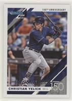 Christian Yelich (Blue Jersey, Full Name on Front) #/150