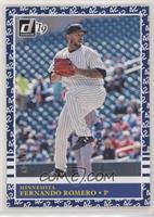 Retro 1985 - Fernando Romero (White, Pinstriped Jersey) #/42