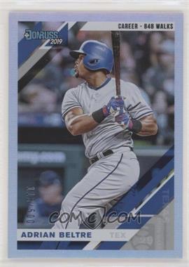 2019 Panini Donruss - [Base] - Career Stat Line #80.2 - Variation - Adrian Beltre (Grey Jersey) /500 [EX to NM]