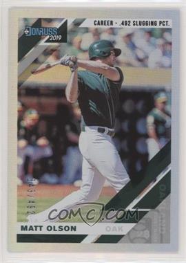 2019 Panini Donruss - [Base] - Career Stat Line #99 - Matt Olson /492