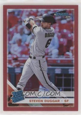 2019 Panini Donruss - [Base] - Holo Red #49 - Rated Rookie - Steven Duggar