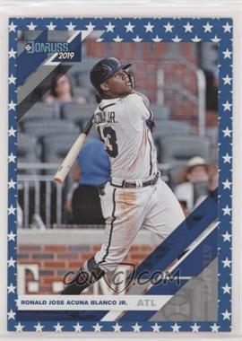 2019 Panini Donruss - [Base] - Independence Day #87.2 - Variation - Ronald Acuna Jr. (Full Name on Front)