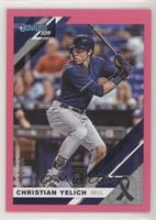 Christian Yelich (Blue Jersey, Full Name on Front) #/25