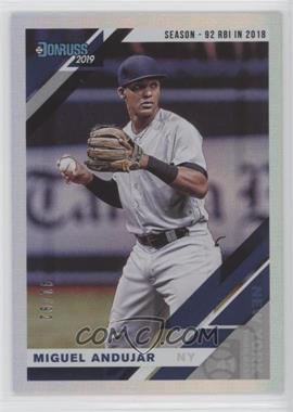 2019 Panini Donruss - [Base] - Season Stat Line #129.2 - Variation - Miguel Andujar (Fielding) /92