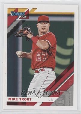 2019 Panini Donruss - [Base] #170.2 - Variation - Mike Trout (Fielding)