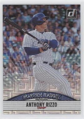 2019 Panini Donruss - Franchise Features - Vector #FF13 - Anthony Rizzo, Brendan McKay