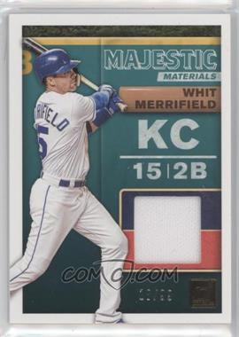 2019 Panini Donruss - Majestic Materials - Gold #MM-WM - Whit Merrifield /99