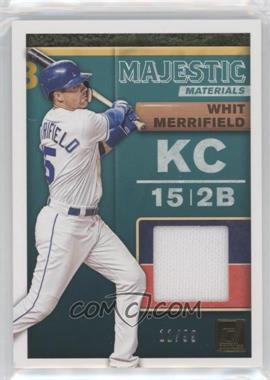 2019 Panini Donruss - Majestic Materials - Gold #MM-WM - Whit Merrifield /99