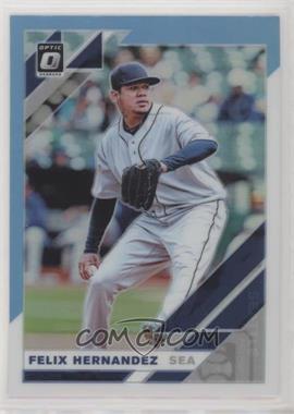 2019 Panini Donruss Optic - [Base] - Carolina Blue and White Prizm #149 - Felix Hernandez