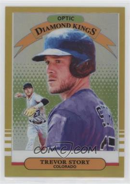 2019 Panini Donruss Optic - [Base] - Gold Prizm #27 - Diamond Kings - Trevor Story /10